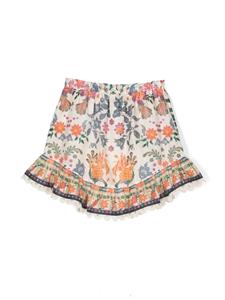 zimmermannkids ZIMMERMANN Kids Shirt met tropische print - Beige