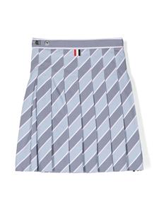 thombrownekids Thom Browne Kids Gestreepte plooirok - Grijs