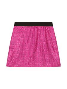 dolce&gabbanakids Dolce & Gabbana Kids Rok verfraaid met stras - Roze