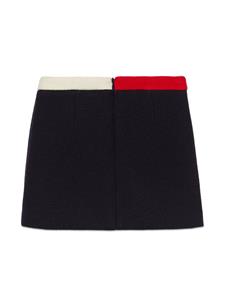 guccikids Gucci Kids Rok met decoratieve knoop - Blauw