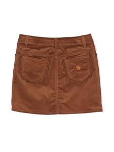 chloékids Chloé Kids Ribfluwelen rok - Bruin