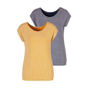 Vivance T-Shirt, (2er-Pack), mit elastischem Saum