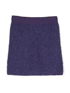 elisabettafranchilamiabambina Elisabetta Franchi La Mia Bambina Bouclé plooirok - Paars