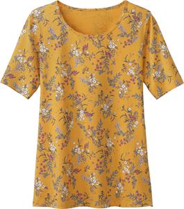 Your Look... for less! Dames Shirt met print oker geprint Größe