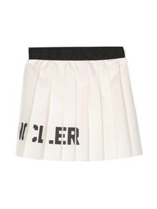 monclerenfant Moncler Enfant Plooirok met logoprint - Beige