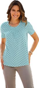 Your Look... for less! Dames Shirt met korte mouwen mint gedessineerd Größe