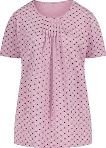 Your Look... for less! Dames Shirt met korte mouwen roze gedessineerd Größe