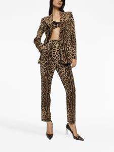 Dolce & Gabbana Broek met luipaardprint - Bruin