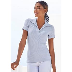 LASCANA T-Shirt, aus modischer Ripp-Qualität