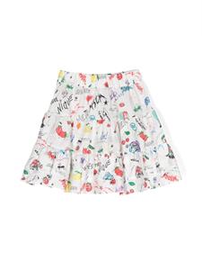 msgmkids MSGM Kids Rok met grafische print - Wit
