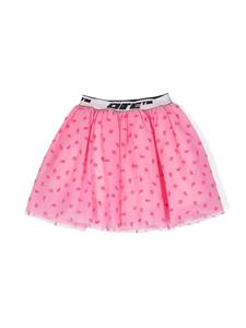 off-whitekids Off-White Kids Flared mini-rok - Roze