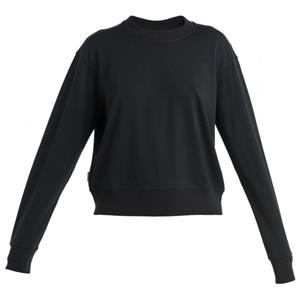 Icebreaker  Women's Crush II L/S Sweatshirt - Merinotrui, zwart