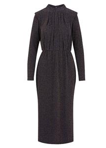 Coster Copenhagen Blauwe metallic glitterjurk -