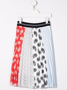 msgmkids MSGM Kids Midi-rok met patchwork - Wit
