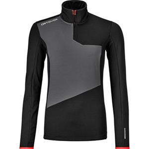 Ortovox  Women's Fleece Light Zip Neck - Fleecetrui, zwart