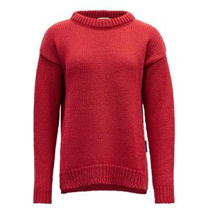 Devold  Women's Nansen Womans Split Seam Sweaters - Wollen trui, rood