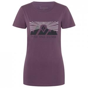 Black Diamond  Women's S/S Rise And Climb Tee - T-shirt, purper