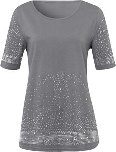 Your Look... for less! Dames Shirt met korte mouwen steengrijs Größe