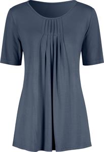 Your Look... for less! Dames Shirt met ronde hals rookblauw Größe