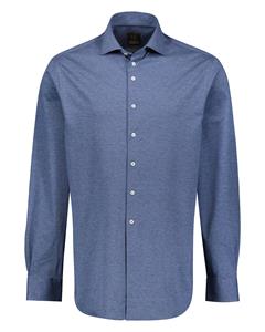 Eagle&Brown  Casual Jersey Overhemd Denim Blauw - M - Heren