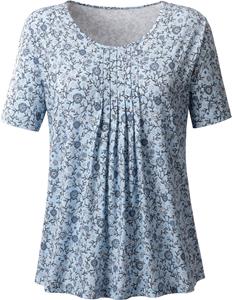 Your Look... for less! Dames Shirt met print lichtblauw/jeansblauw bedrukt Größe