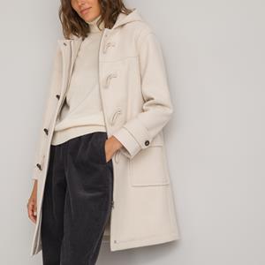 LA REDOUTE COLLECTIONS Duffel-coat met kap, in wol