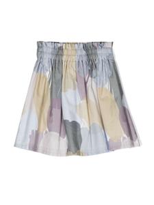 Knot Rok met grafische print - Blauw