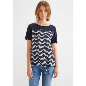 STREET ONE Print-Shirt, im angesagten Zick Zack Print