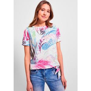 Cecil T-Shirt, mit Bindeband am Saumabschluss