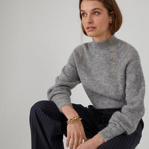 LA REDOUTE COLLECTIONS Trui met hoge hals, gemende alpaca