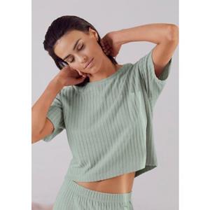 s.Oliver T-Shirt, aus nachhaltigem Rippstrick