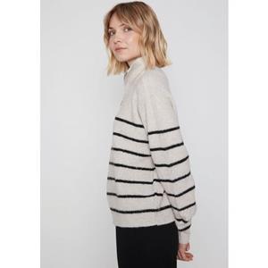 HaILY’S Streifenpullover LS P CK Fi44liz - beige marl/black