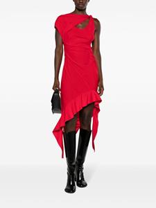 Commission Asymmetrische jurk - Rood