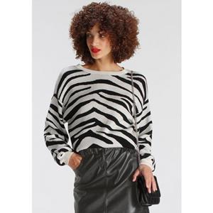 AJC Jacquardpullover, in Animal-Muster
