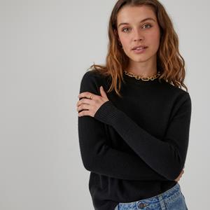 LA REDOUTE COLLECTIONS Trui met ronde hals, in fijn tricot, kasjmier