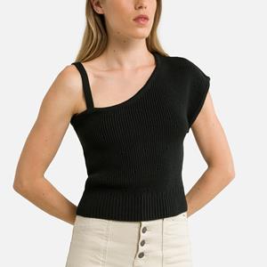 SESSUN Asymmetrische trui met schouderbandje en mouw Agneta