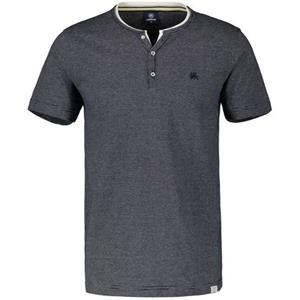 LERROS T-Shirt "LERROS Serafino mit Finelinerstreifen, washed"