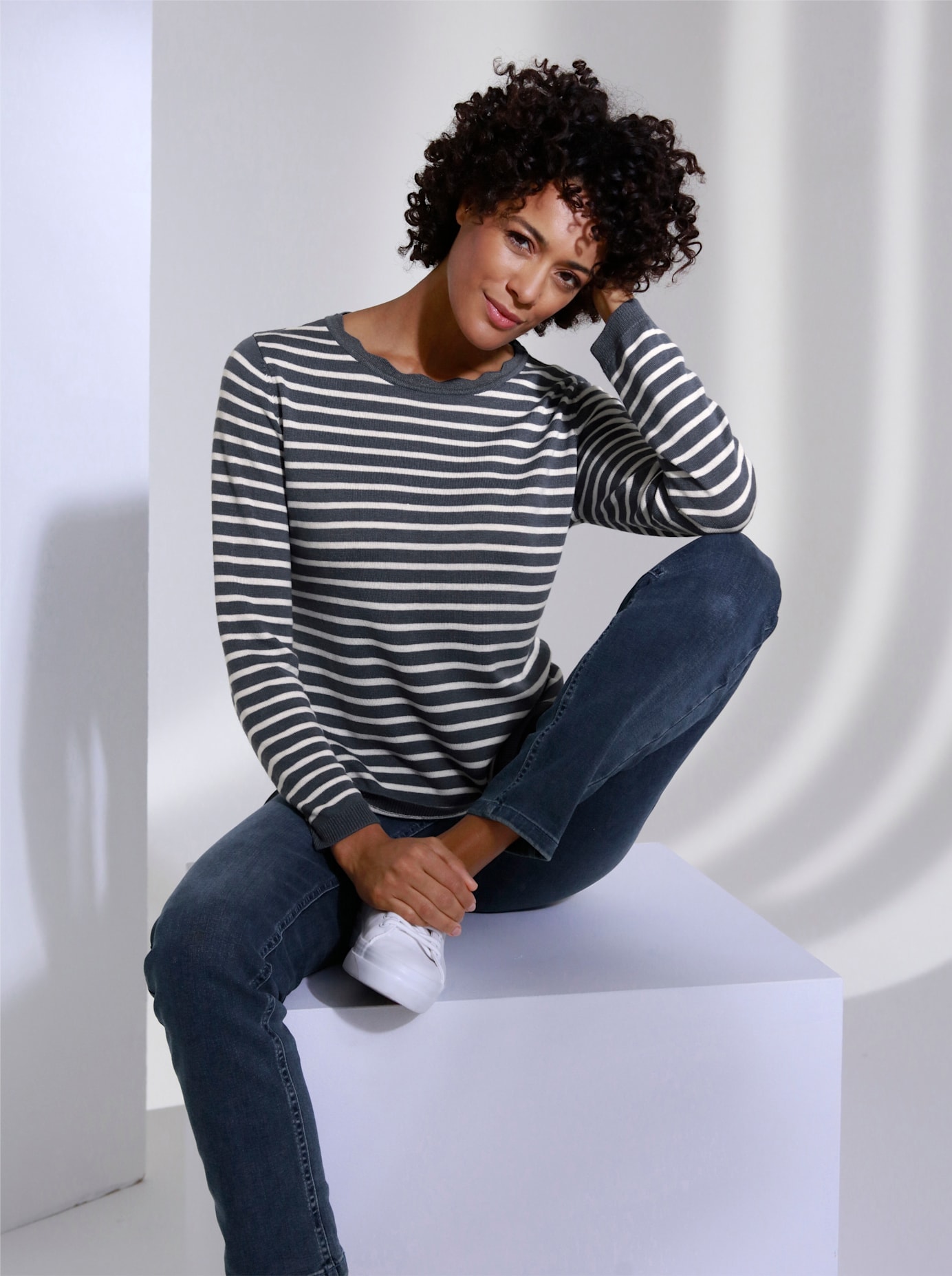 CREATION L PREMIUM Strickpullover "Viskose-Merino-Pullover"