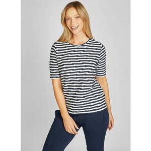Rabe Rundhalsshirt blau (1-tlg)
