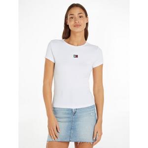 Tommy Jeans T-Shirt TJW BBY XS BADGE RIB TEE mit Logobadge