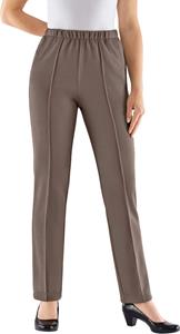 Your Look... for less! Dames Jerseybroek taupe Größe