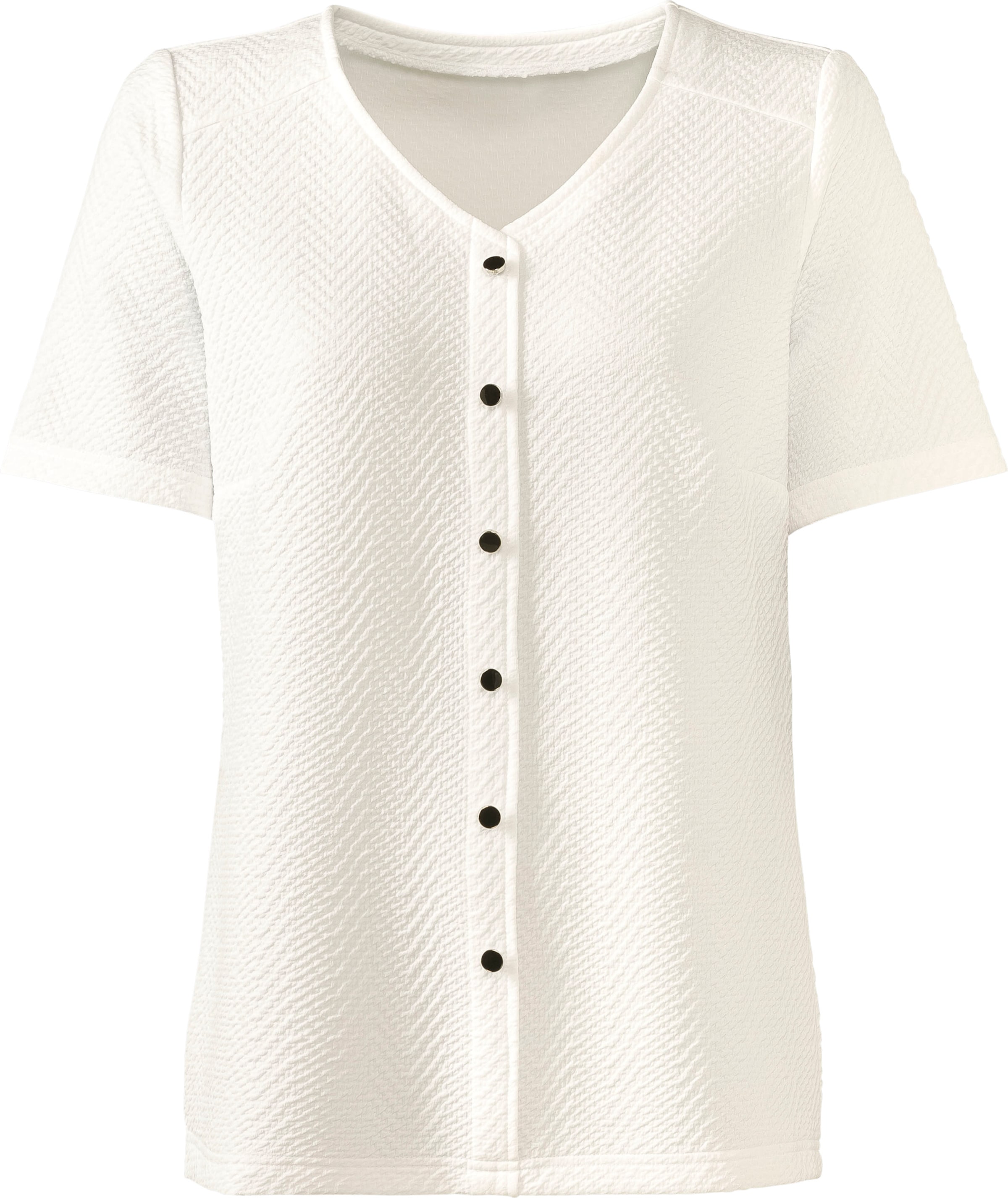 Classic Shirt met V-hals Shirt (1-delig)