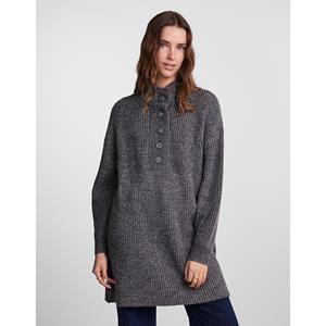 Pieces Trui-jurk met knoopspat