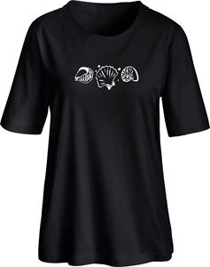 Shirt met korte mouwen in zwart van heine