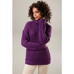 Aniston CASUAL Strickpullover, mit dekorativem Rollkragen - NEUE KOLLEKTION