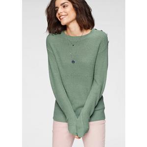 Tamaris Strickpullover, mit Knopfdetail