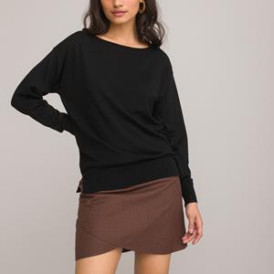 LA REDOUTE COLLECTIONS Trui met boothals, soepel tricot