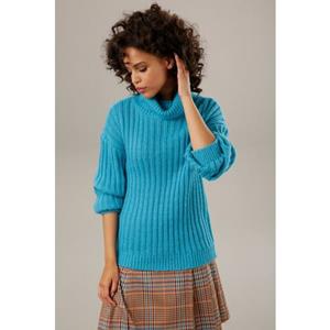 Aniston CASUAL Strickpullover, mit dekorativem Rollkragen - NEUE KOLLEKTION