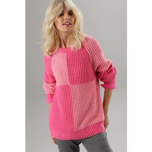 Aniston SELECTED Strickpullover, mit modischem Flächenteiler - NEUE KOLLEKTION