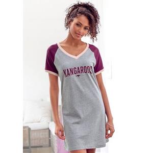 KangaROOS Big-shirt met contrastkleurige raglanmouwen